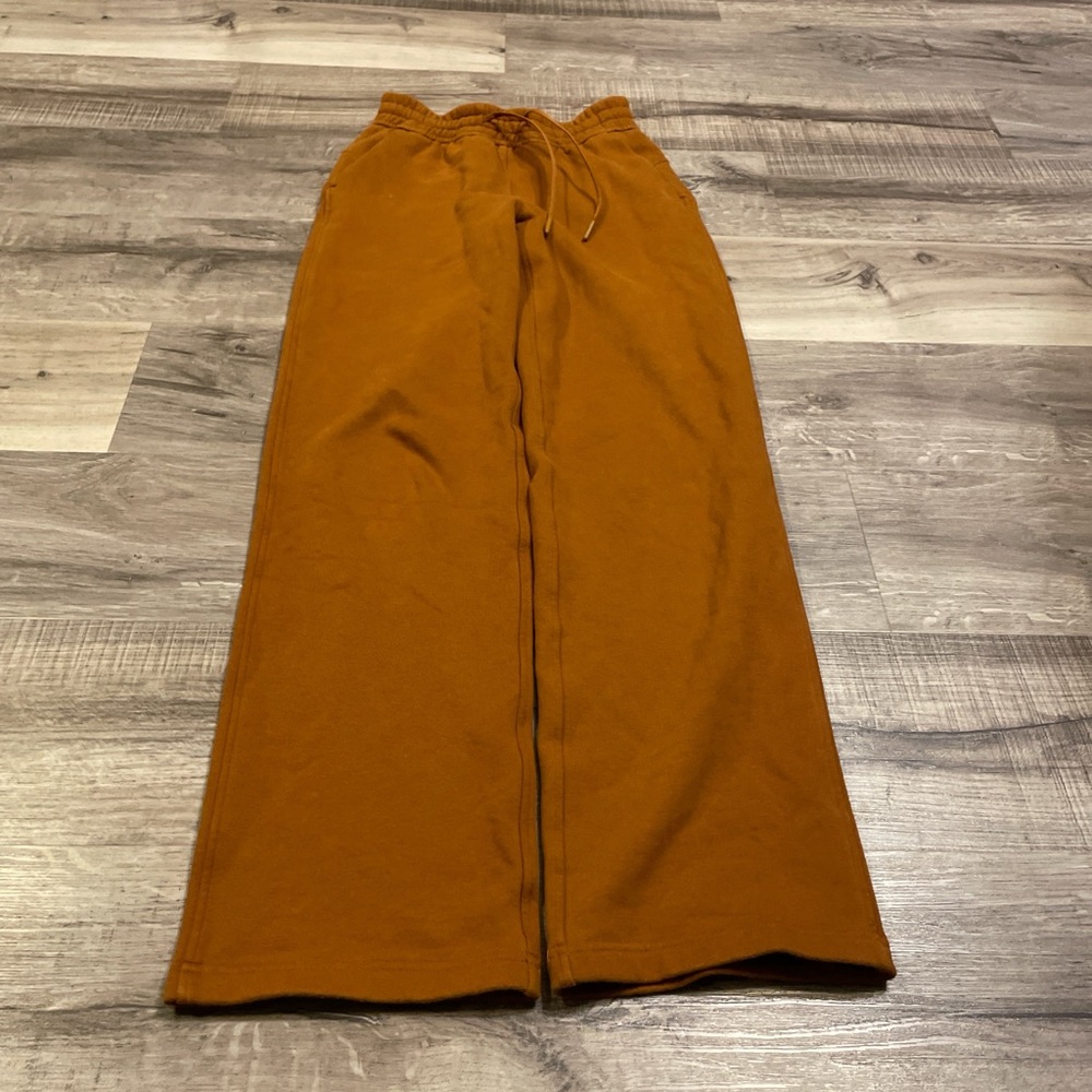 lululemon athletica Burnt Orange Wide-Leg Track Pants